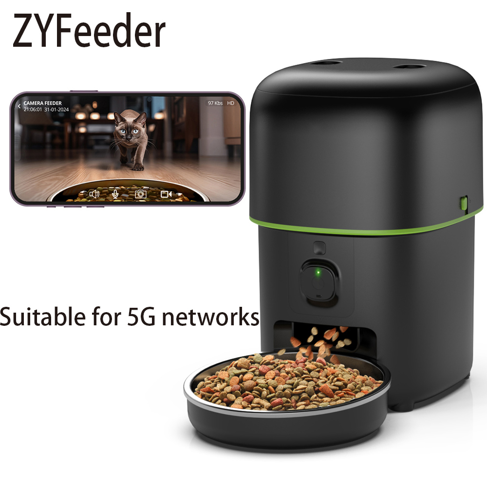 Kitchen Appliances Video - 2L 5G Camera Pet Feeder Automatic