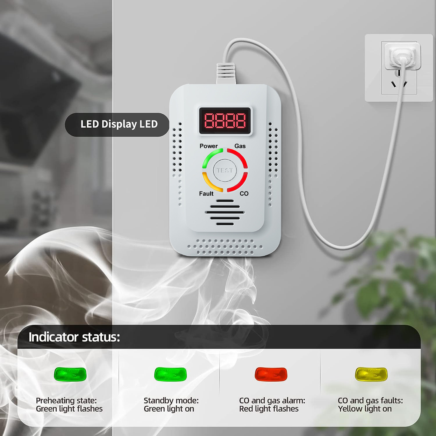 Kitchen Appliances Video - Natural Gas Detector 2in1 And Carbon