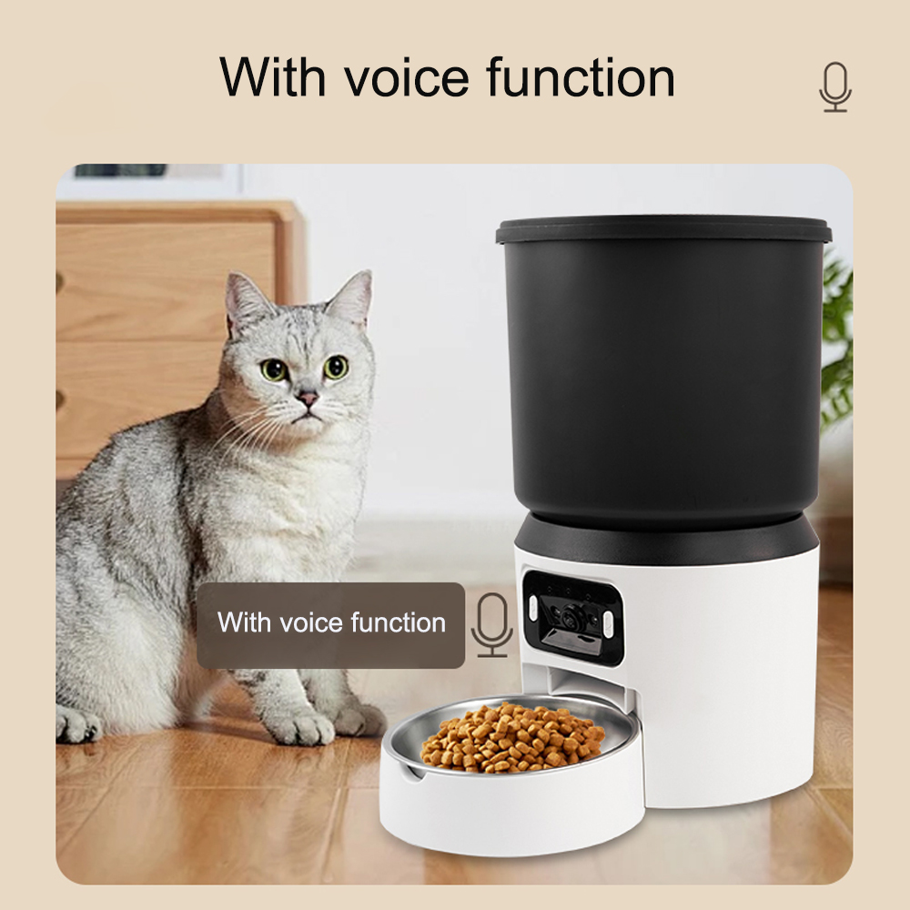 Kitchen Appliances Video - 4L Pet Feeder Button WiFi Camera
