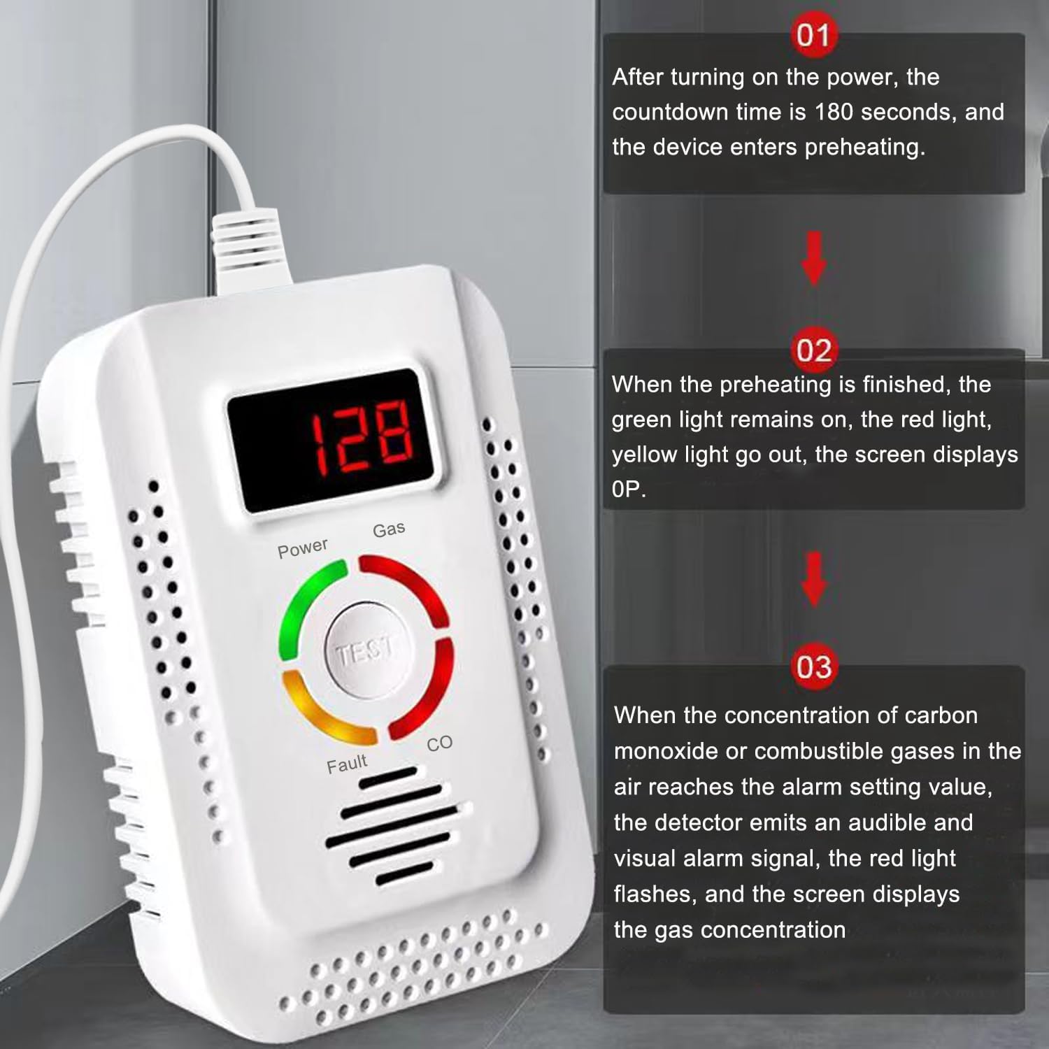 Carbon Monoxide CO And Natural - Kitchen Appliances Video recension och pris