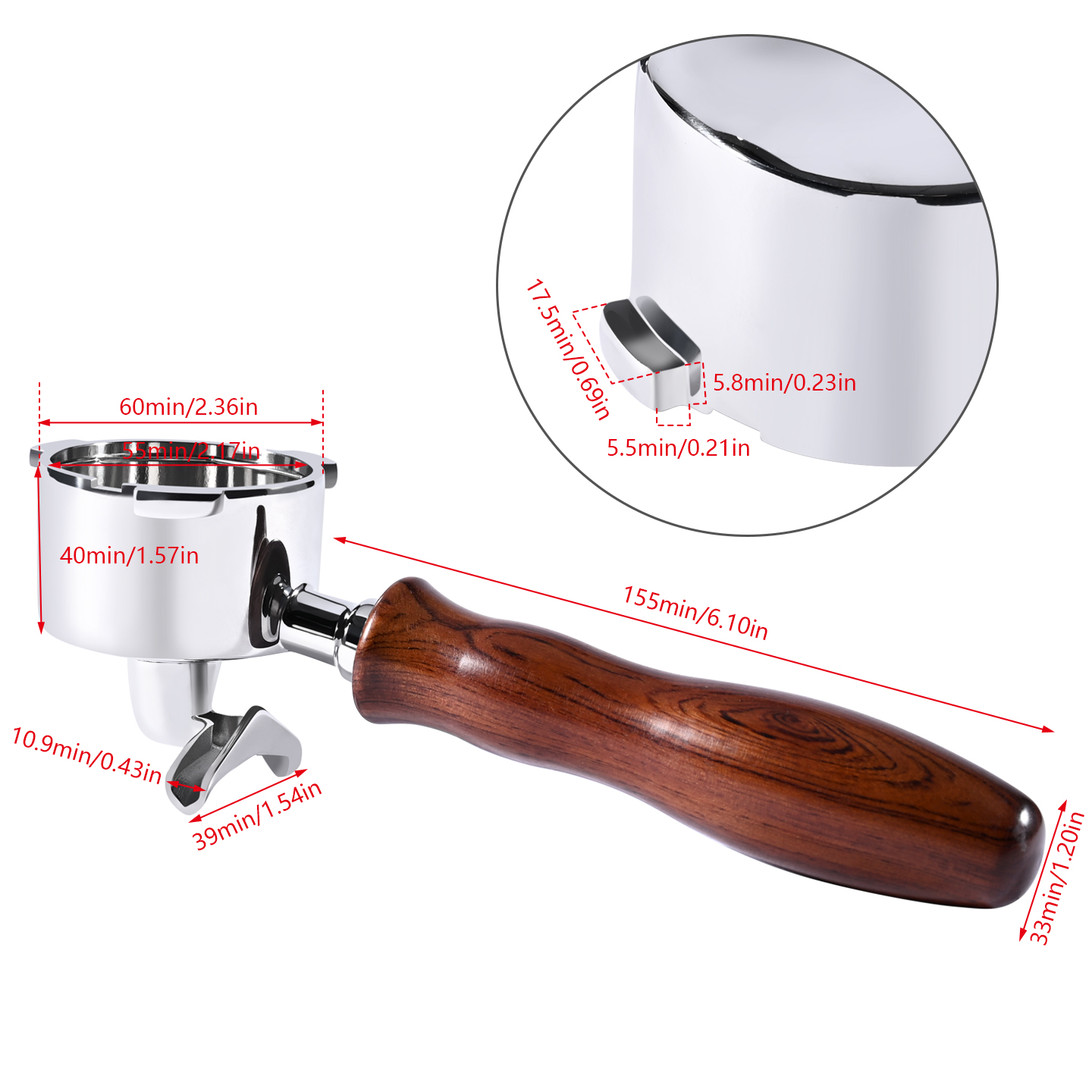51mm Coffee Portafilter Double - Delonghi Espresso Magnifica recension och pris