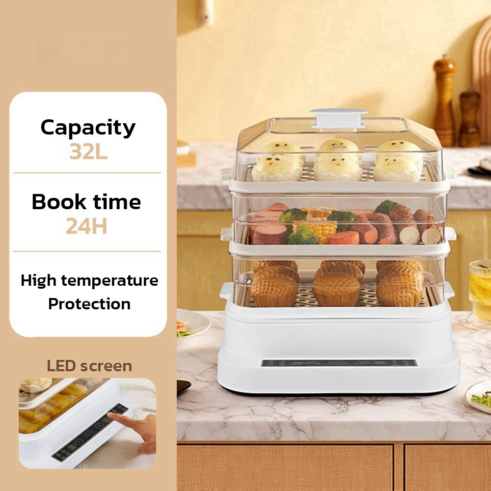 32L Smart Electric Steamer - 3 - Kitchen Appliances Electric recension och pris