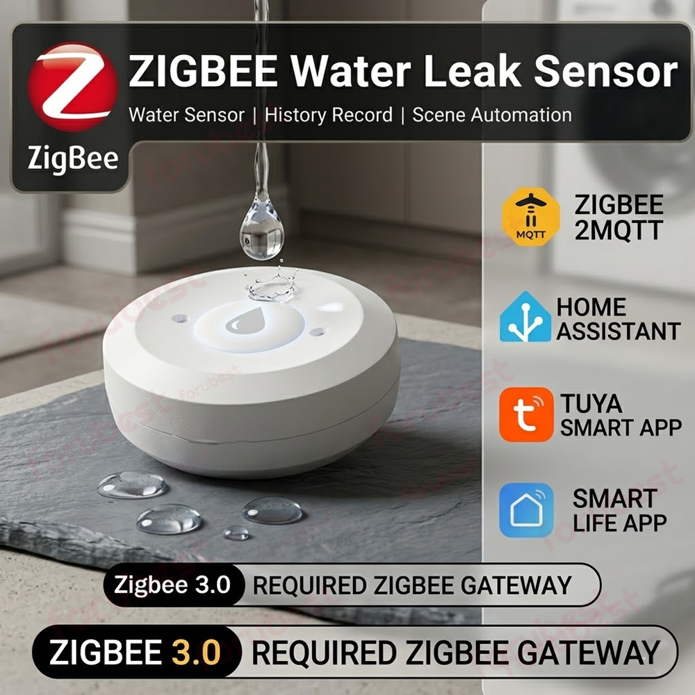 Zigbee Water Sensor Leak Flood - Kitchen Appliances Video recension och pris