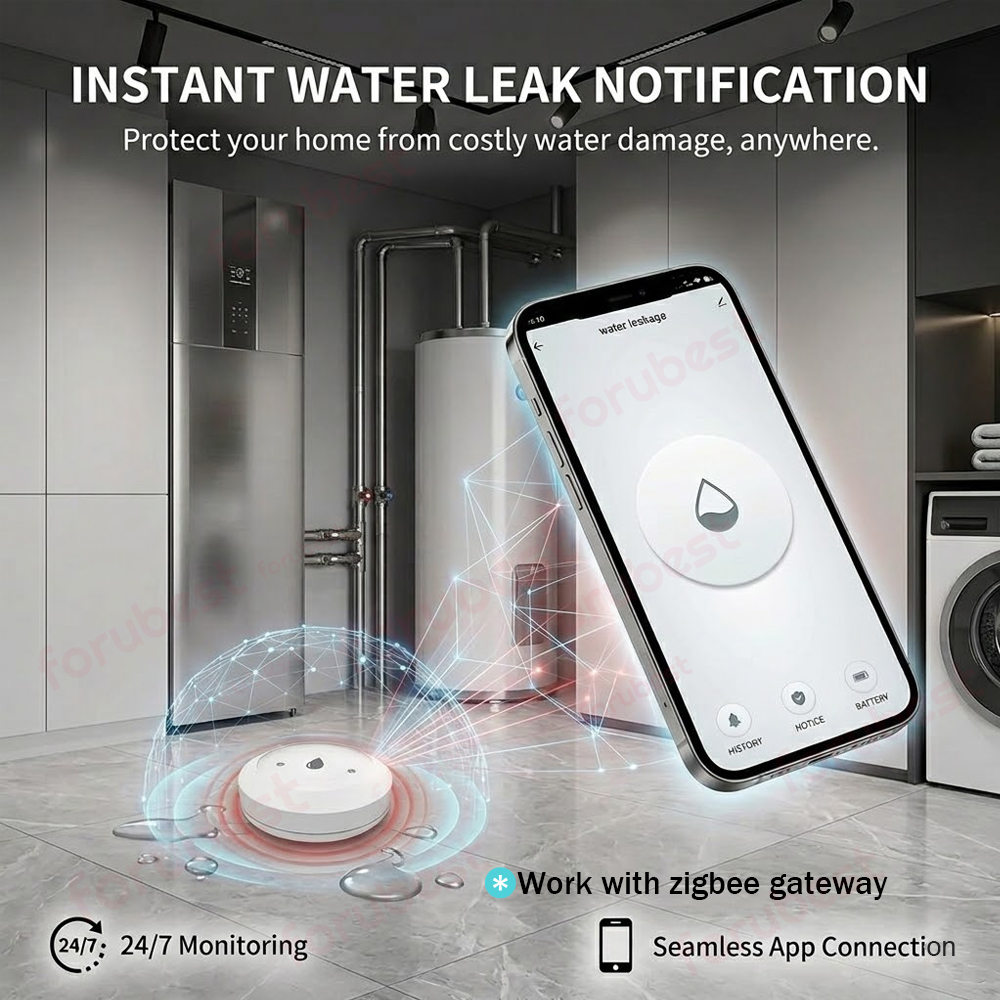 Zigbee Water Sensor Leak Flood - Kitchen Appliances Video recension och pris
