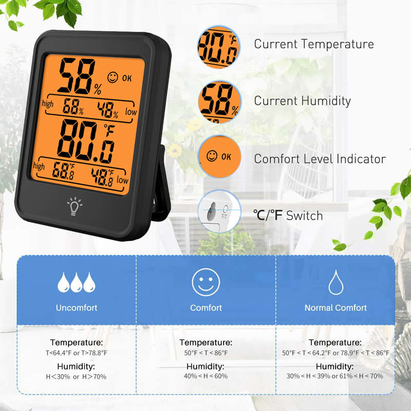 Indoor Digital Temperature Hum - Kitchen Appliances Video recension och pris
