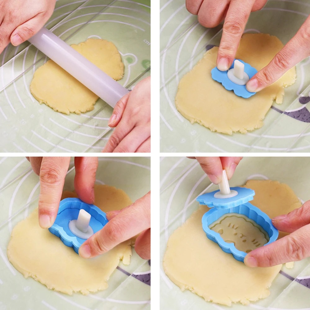 Cookie Mold Stamp Cartoon Saus - Kitchen Appliances Baking recension och pris