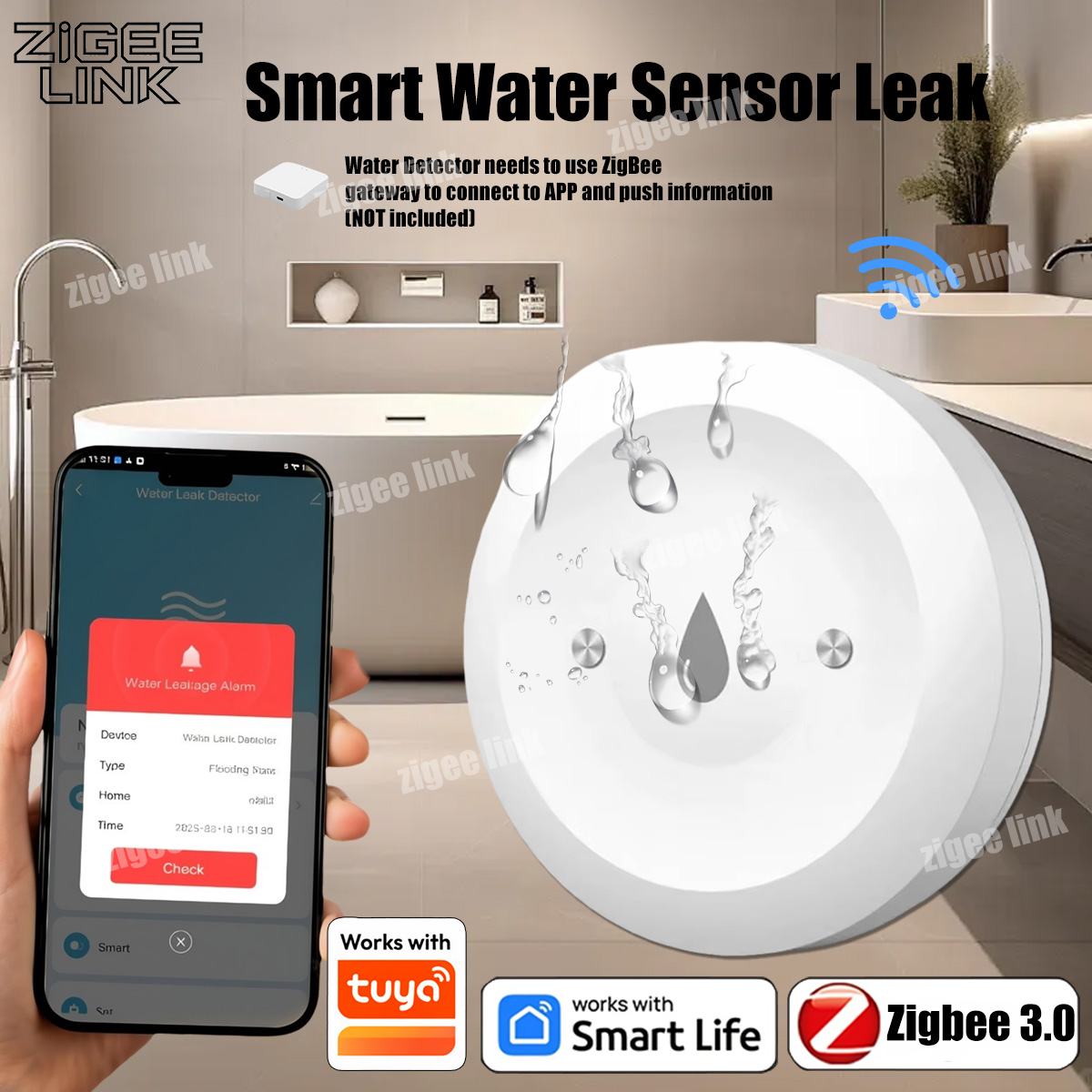 Smart Water Leak Sensor For Tu - Kitchen Appliances Video recension och pris