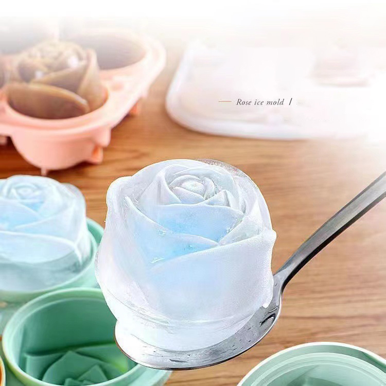 3D Rose Ice Molds 4 Holes Ice  - Kitchen Appliances Brand recension och pris
