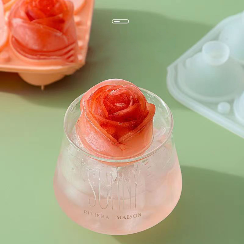 3D Rose Ice Molds 4 Holes Ice  - Kitchen Appliances Brand recension och pris