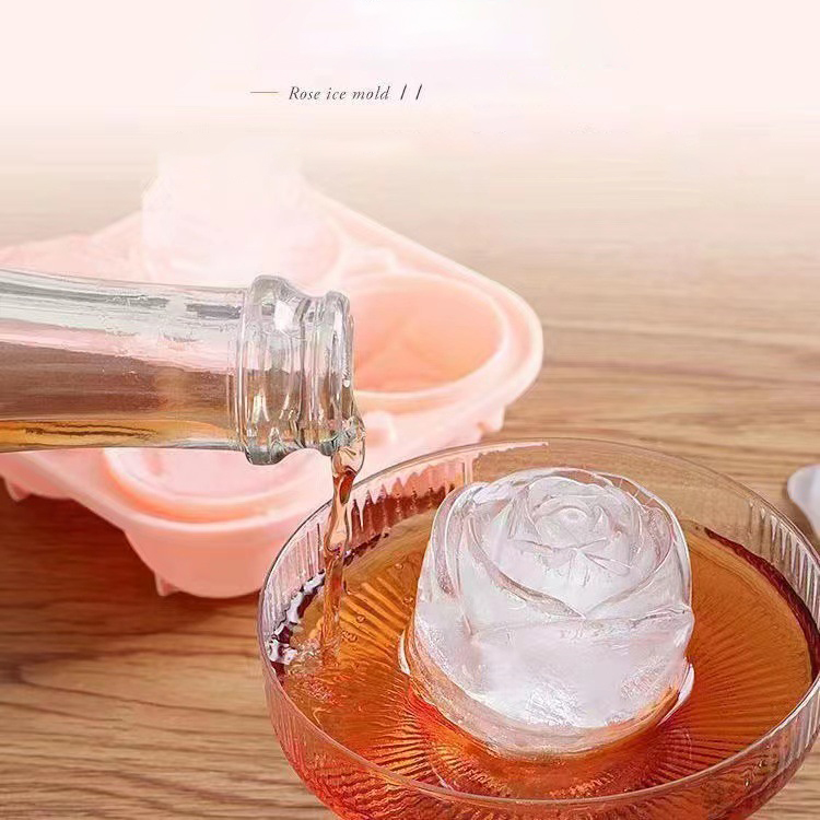 3D Rose Ice Molds 4 Holes Ice  - Kitchen Appliances Brand recension och pris