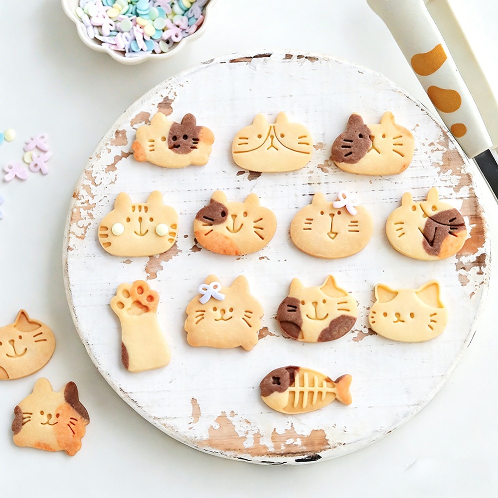Cute Kitten DIY Stamp Cookie C - Kitchen Appliances Baking recension och pris