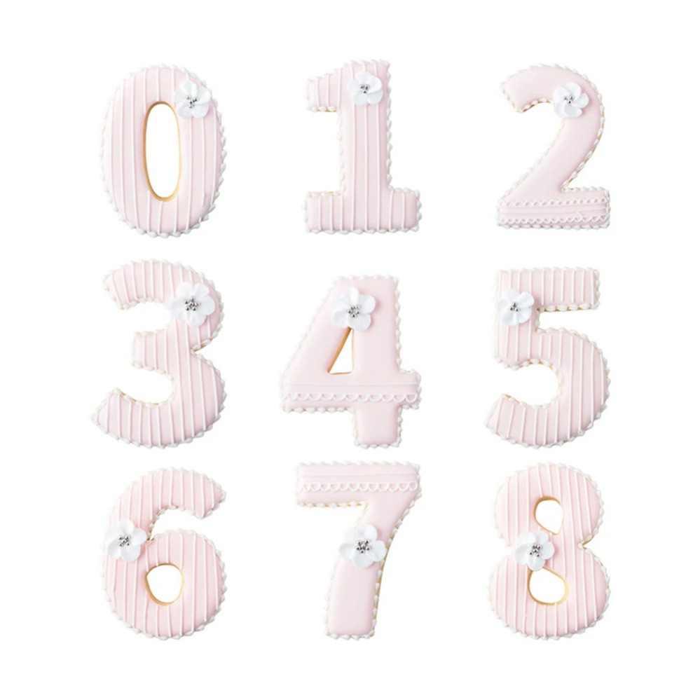 Large Numbers Cookie Cutters B - Kitchen Appliances Baking recension och pris