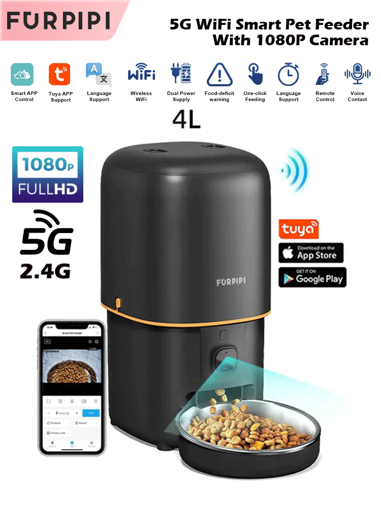 Automatic Cat Feeder Camera Pe - Kitchen Appliances Video recension och pris