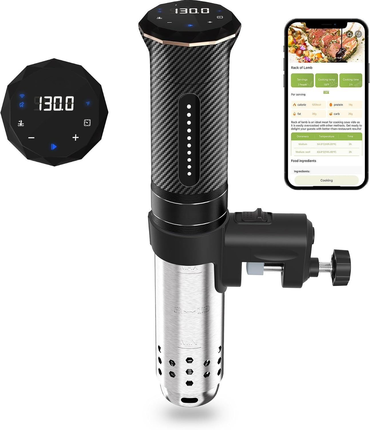 1100W Carbon Black Full Stainl - Sous Vide Immersion recension och pris